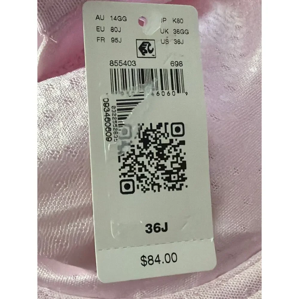 Wacoal Back Smoothing Bra Underwire Light Pink Women's 36J NEW